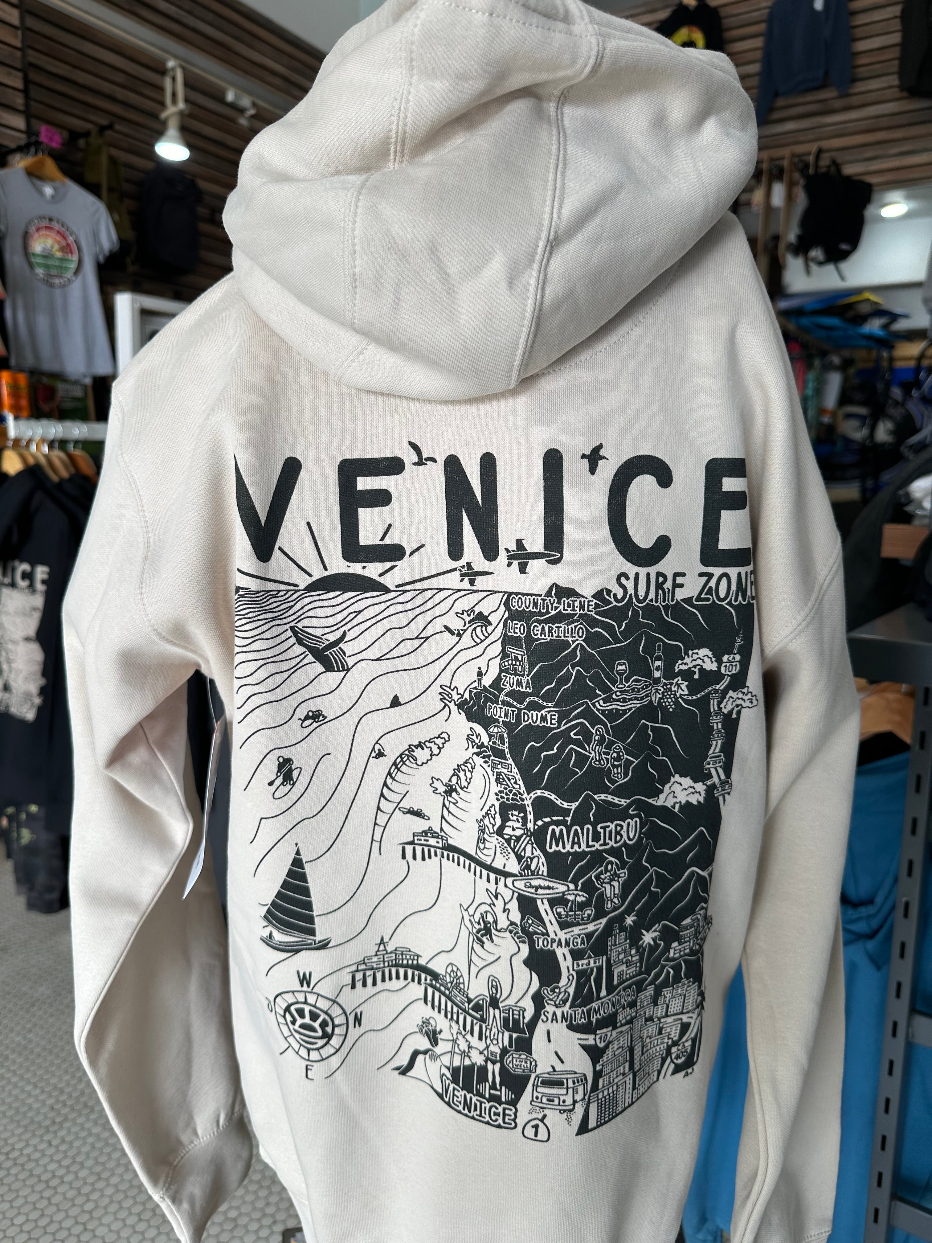 Venice Surf Zone Hoodie - Bone