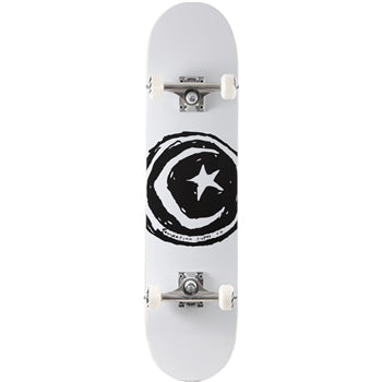 FOUNDATION STAR & MOON - 7.75 WHITE - Boardwalk Skate & Surf