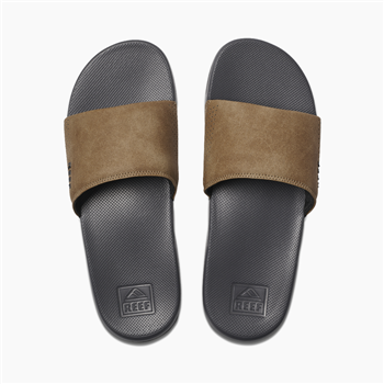 REEF ONE SLIDE - GREY / TAN - Boardwalk Skate & Surf